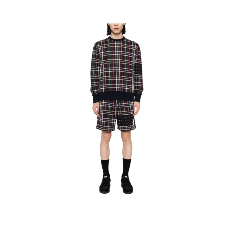 THOM BROWNE Checked Sweatshorts-1