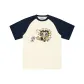 Apricot/Navy Blue