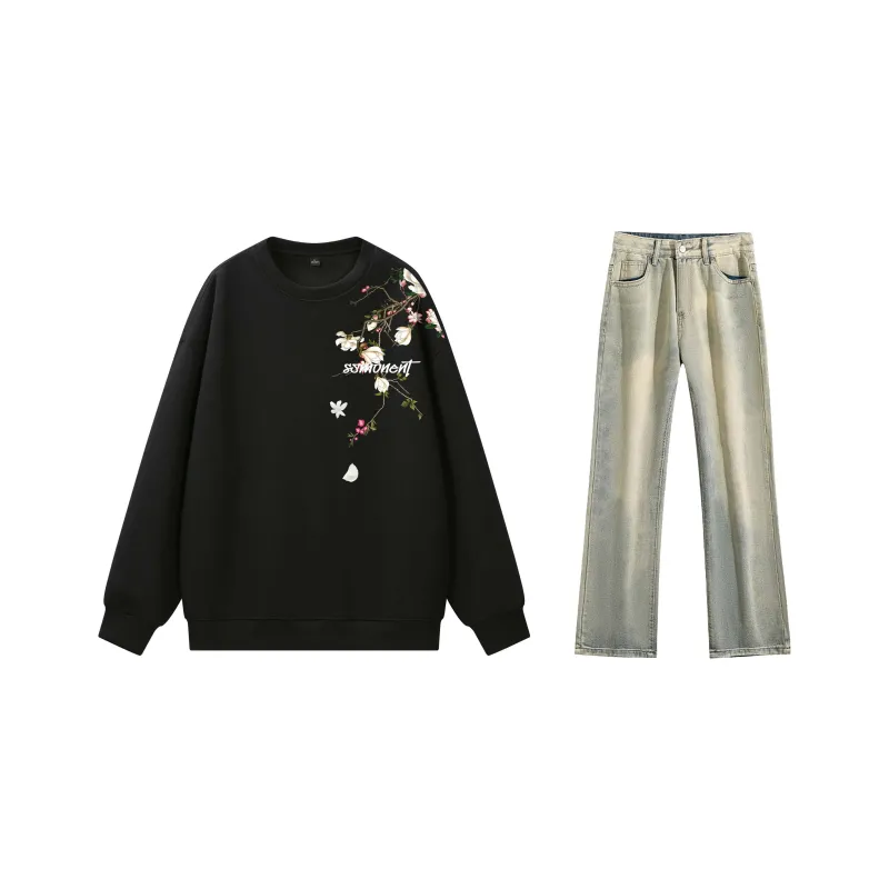 SUNSETMONENT Sweatshirt Set Unisex-18