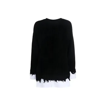 MM6 Maison Margiela Layered Distressed Sweater