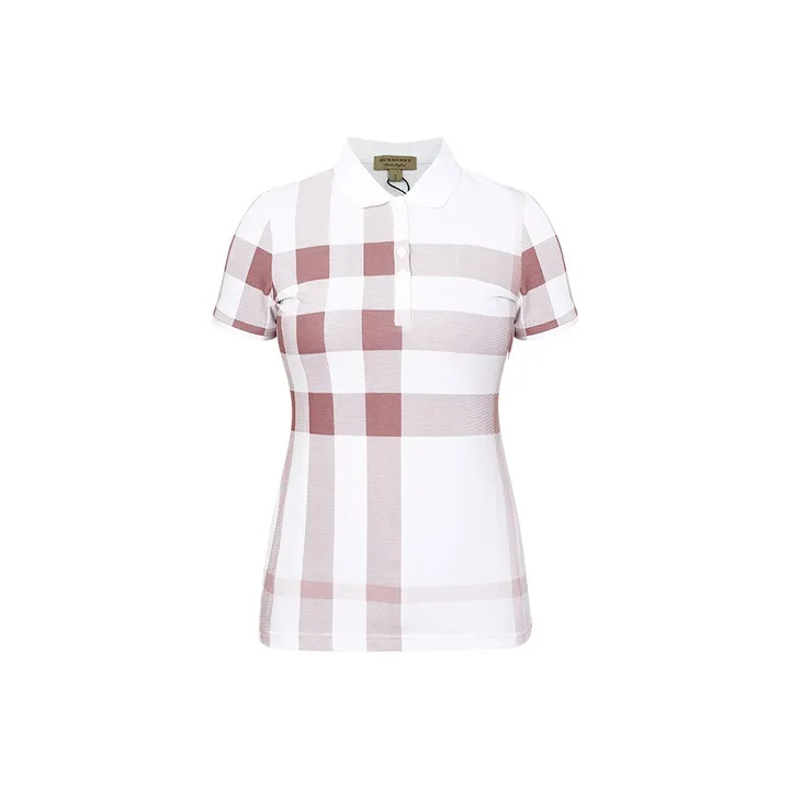 Burberry Polo Shirts Women's Rose Pink-0
