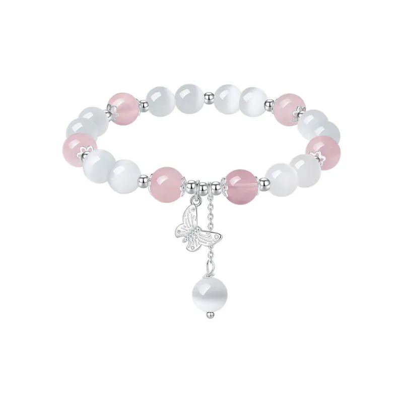 FUNILUOFU Glass Cat Eye Bracelets Unisex-0