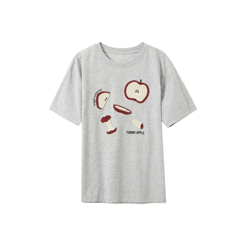 3COLOUR T Shirt Women's Stone Gray-0