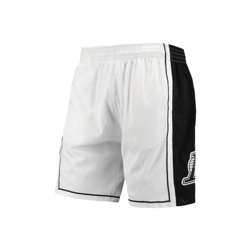 NBA x Mitchell & Ness Los Angeles Lakers Swingman Basketball Shorts Men's White/Black-0