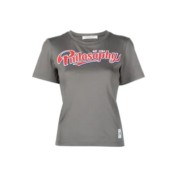 PHILOSOPHY DI LORENZO SERAFINI Logo Printed Crewneck T Shirt