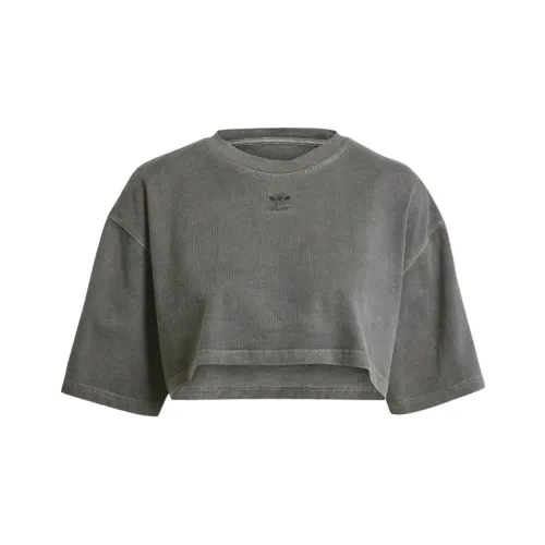 Adidas Originals ESSENTIALS Drop Shoulder Sleeve T Shirt Women's Black