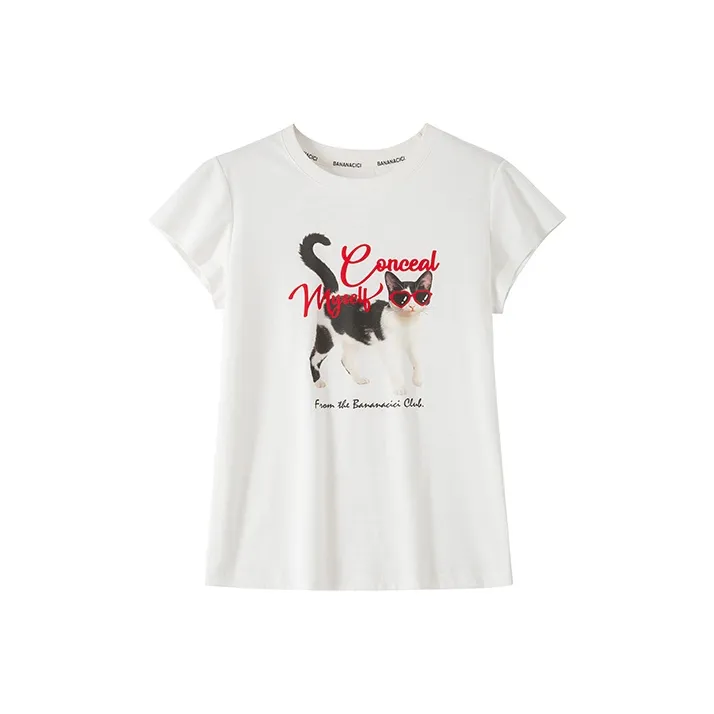 BANANA CICI T Shirt Women's White-0