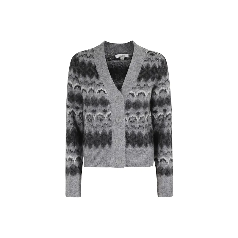 VINCE Fair Isle Cardigan-0
