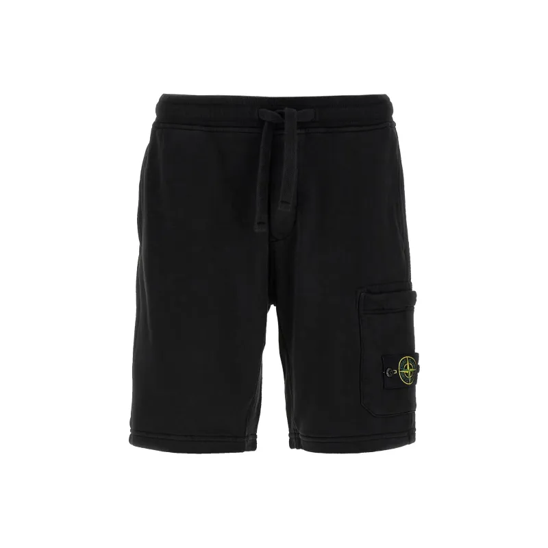 STONE ISLAND Compass Patch Drawstring Shorts-0