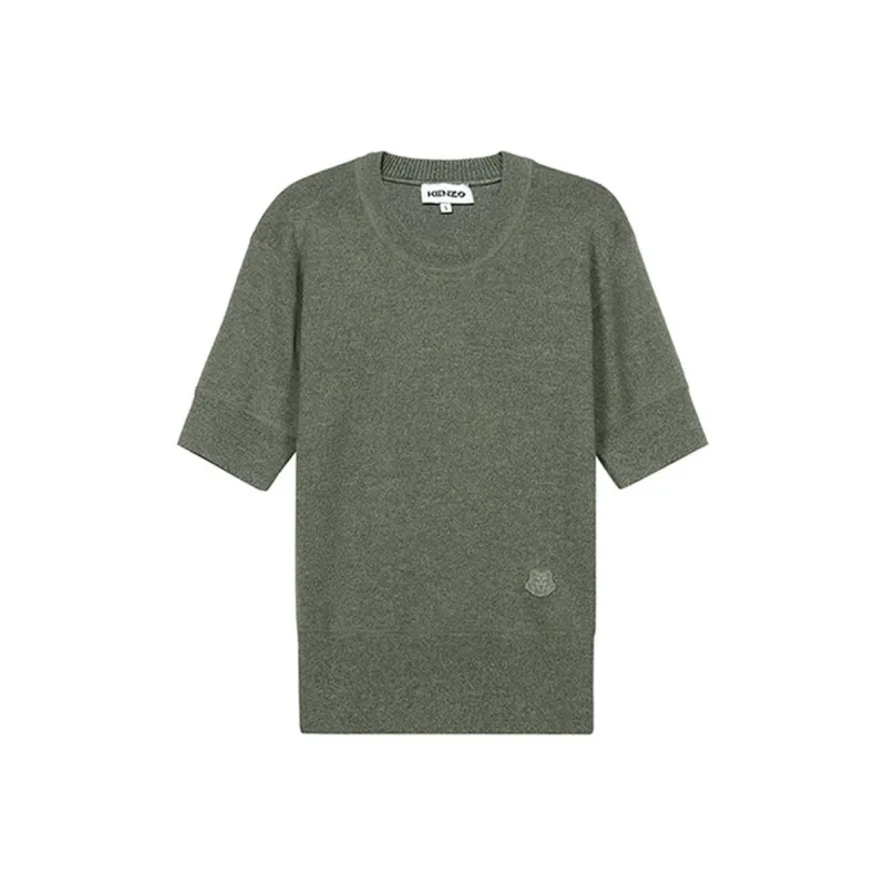 KENZO SS21 Slim Fit Knitwear Women's Light Army Green-0