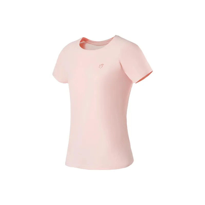 LINING Training Series T Shirts Women's Light Cherry Blossom Pink-0