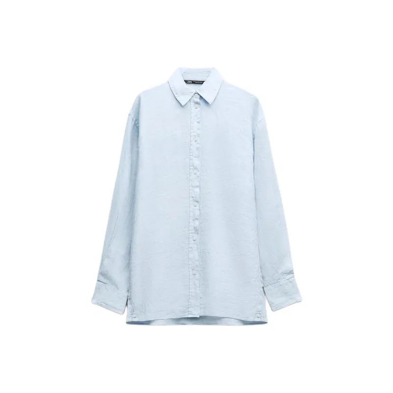 ZARA Shirts Women's Sky Blue-0