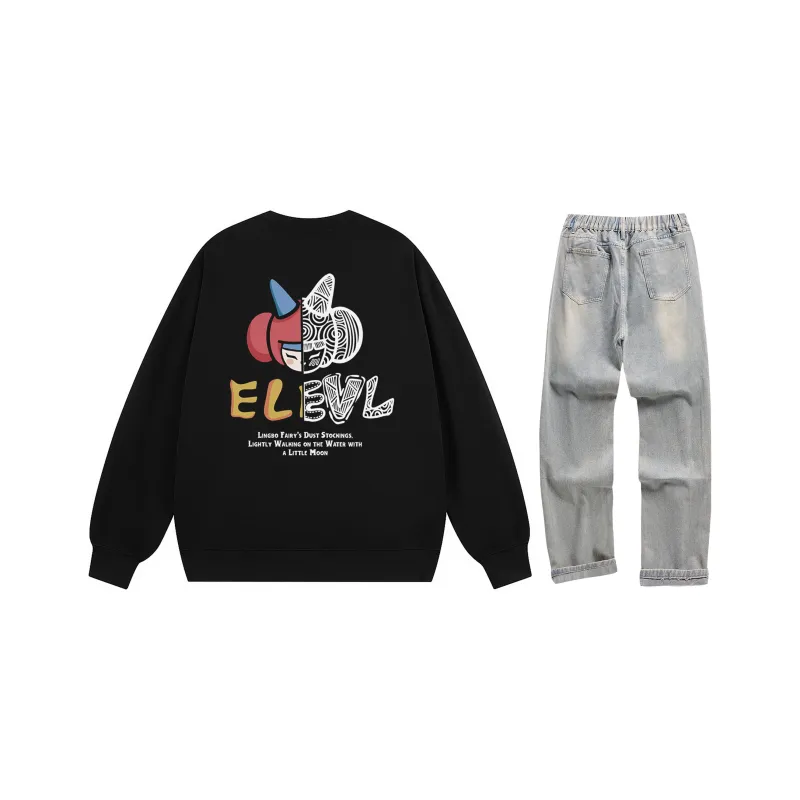 LEVEL Sweatshirt Sets Unisex-28