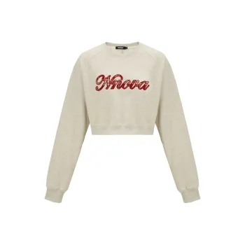 NNOVA Sweatshirt Women's White Heather Gray
