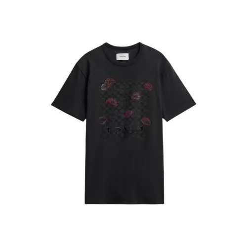COACH SS24 T Shirt Women's Charcoal Black
