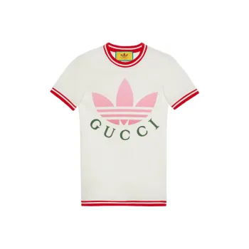 GUCCI x Adidas Originals Regular T Shirt Women's White