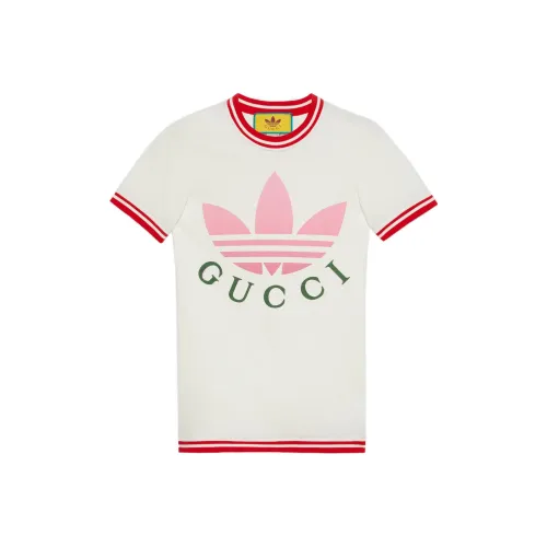 GUCCI x Adidas Originals Regular T Shirt Women's White