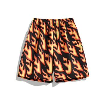 UNthemed Casual Shorts Unisex Flame Black