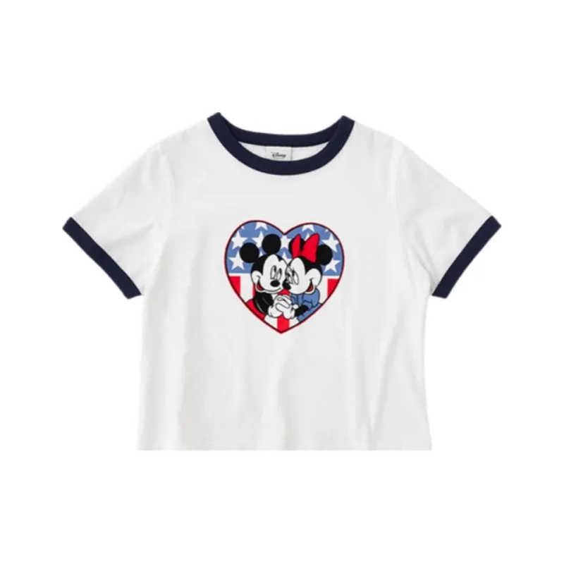 MOUSSY Disney/Disney Co branded Model T Shirt Women's-0