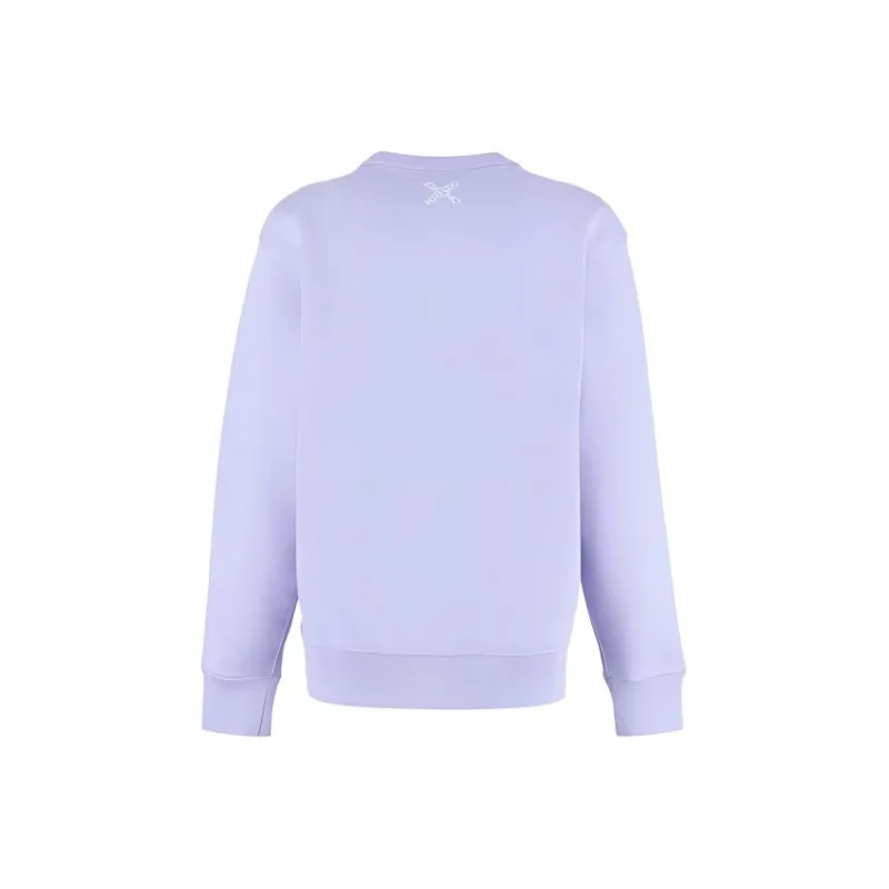 KENZO Letter Logo Sweatshirts Women's Purple-0