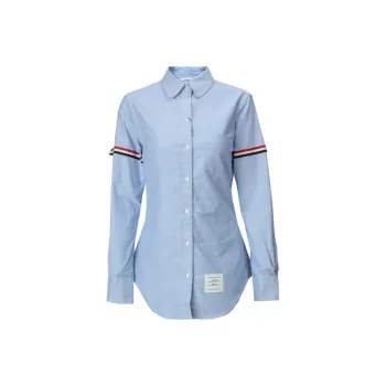 THOM BROWNE Grosgrain Armband Long sleeve Oxford Shirt