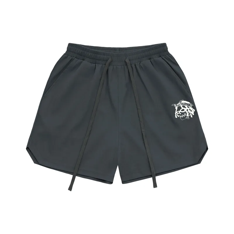 *EVAE+MOB Skull Series Casual Shorts Unisex-11
