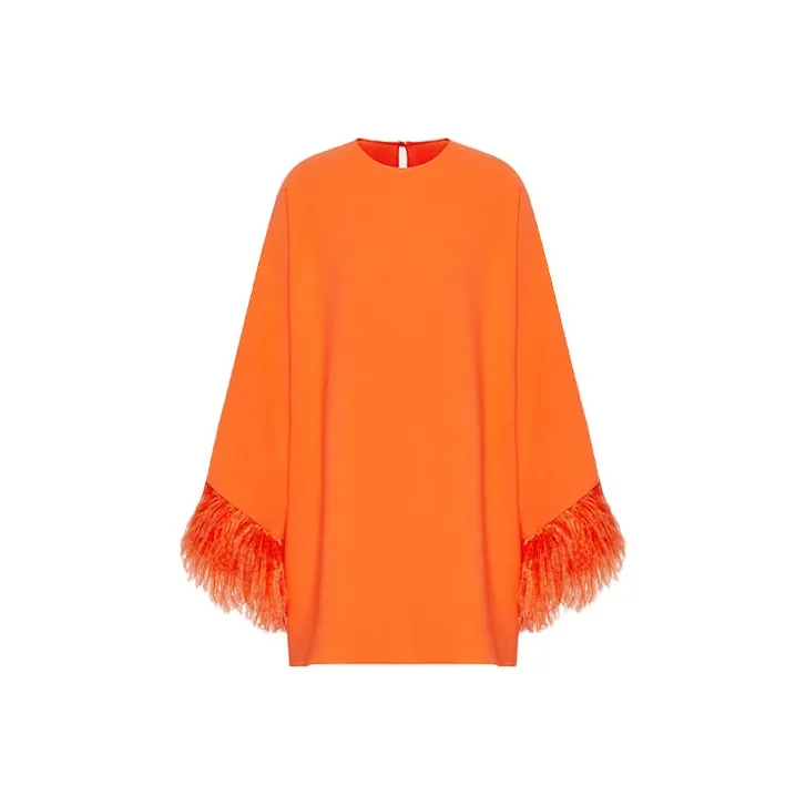 Valentino Embroidered Cady Couture Top-0