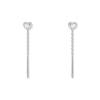 KUMET Sterling Silver Drop Earrings Women's