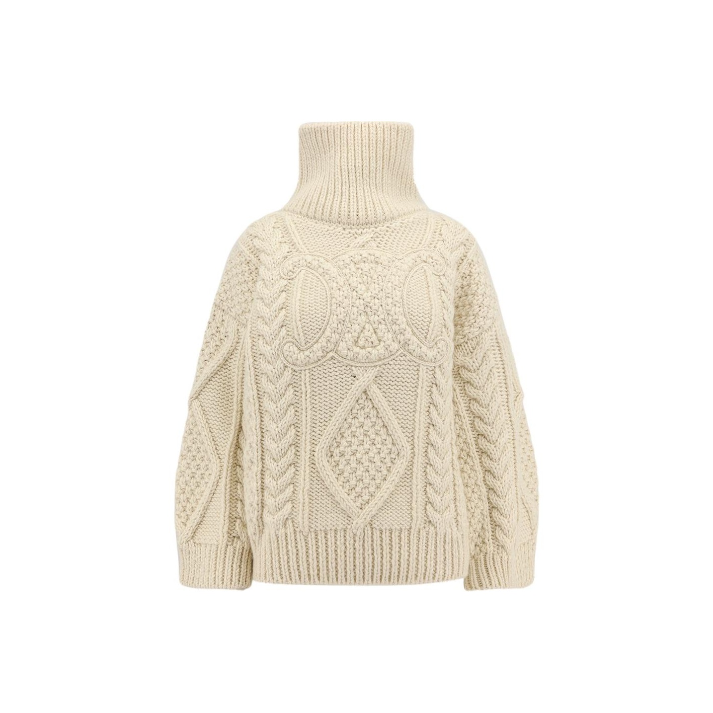 CELINE Logo Detailed Cable-Knit Jumper - Cheap Rcj Jordan Outlet
