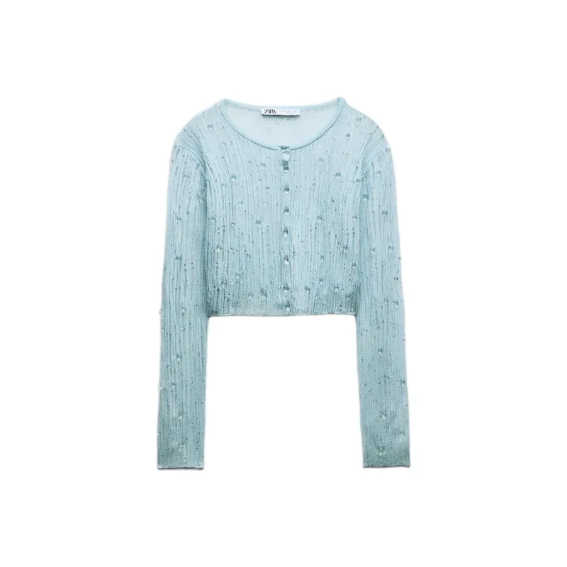 ZARA Knitwear Women's Light Blue-0
