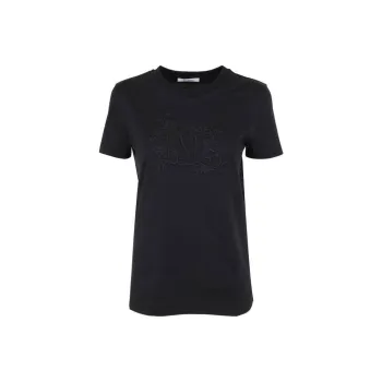 MaxMara Sacha Monogram embroidered Cotton T shirt