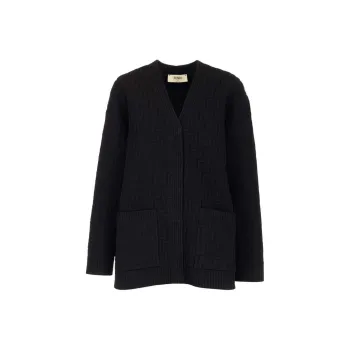 FENDI FF embossed Monogram Cardigan