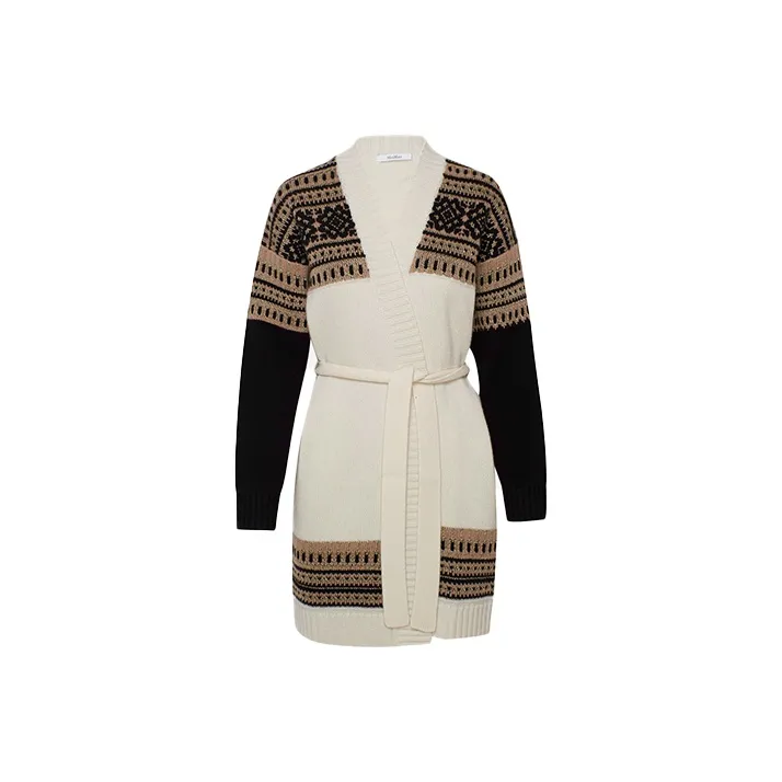 MaxMara Loose Fit Knitwear Women's Cream Yellow-0