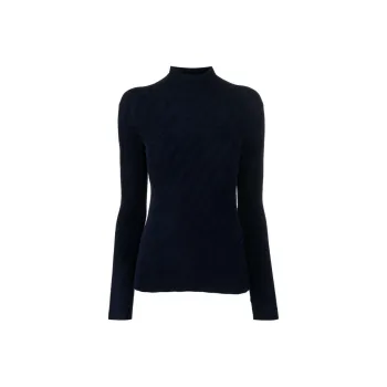 EMPORIO ARMANI Chevron pattern High neck Jumper