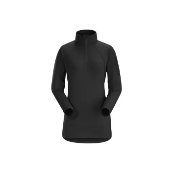 Arcteryx RHO LT Zip Neck Sweatshirt Women's Black