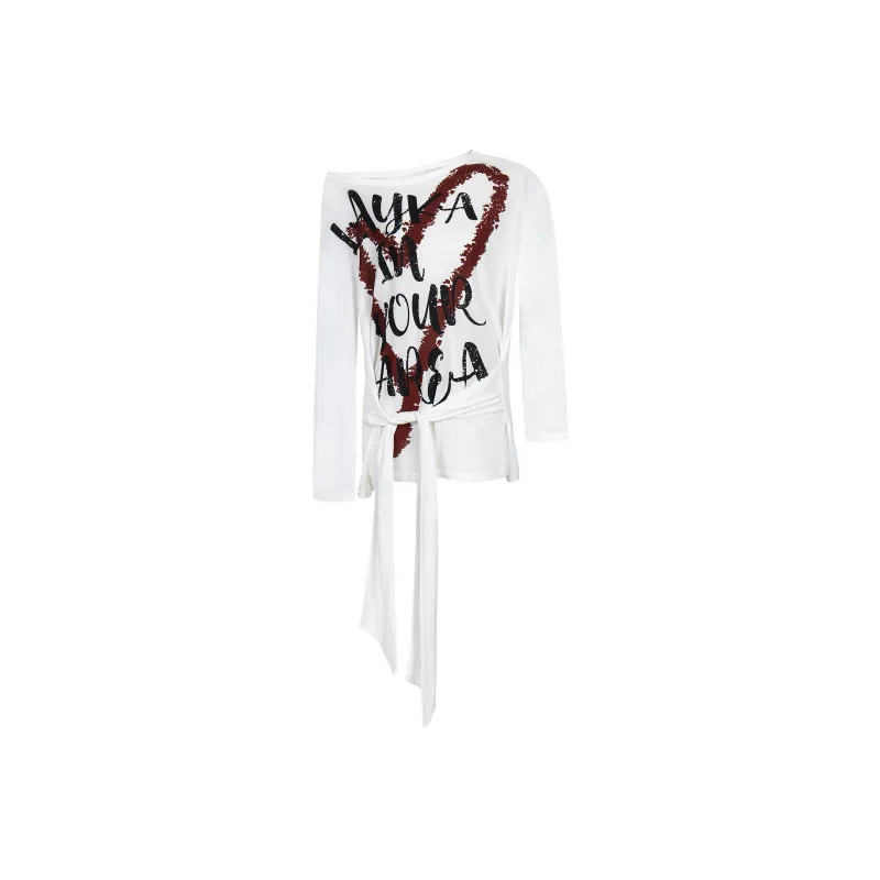 YINLEI T Shirts Women's White-0