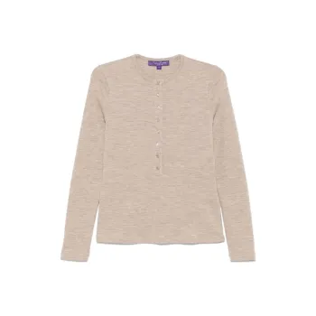 Ralph Lauren Collection Henley Crewneck Knitted T Shirt