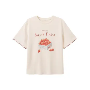 ABCMININ T Shirt Women's Apricot