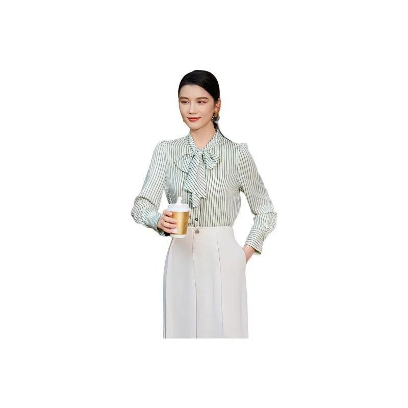 BBLLUUEE Shirt Women's Clear Tea Green-0