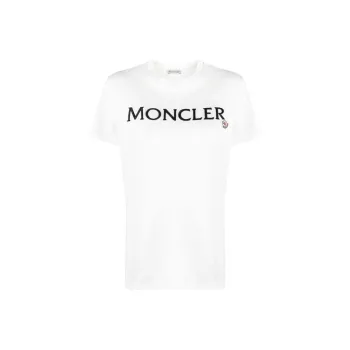 Moncler Logo embroidered Cotton T shirt