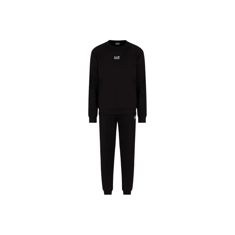 EMPORIO ARMANI EA7 SS24 Sweatshirt Set Men's Black-0