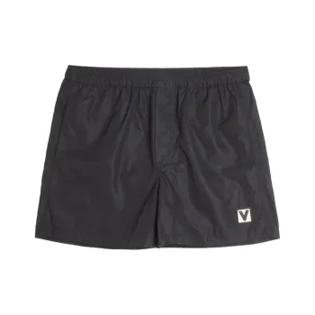 Valentino Logo Embroidered Swim Shorts