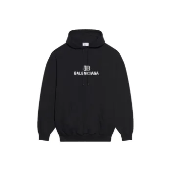 Balenciaga Women'ss Bb Pixel Medium Fit Hoodie Black