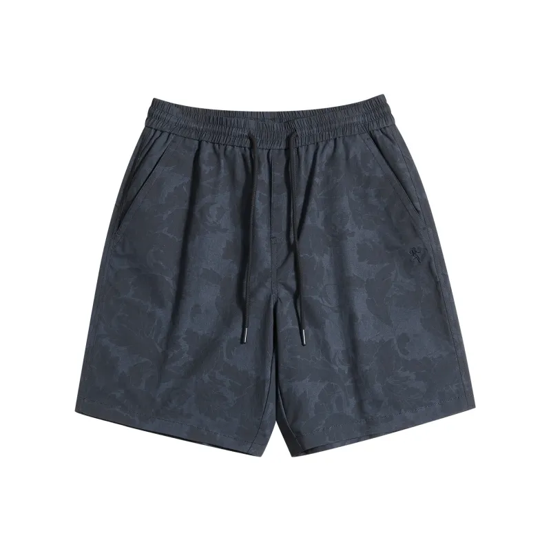 Dance With Wolves Casual Shorts Men's Dark Blue-0
