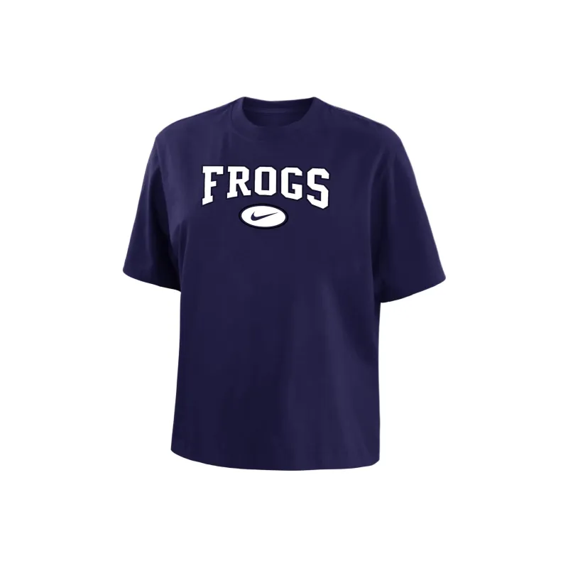 Nike Tcu Women's Nike College Boxy T Shirt-0