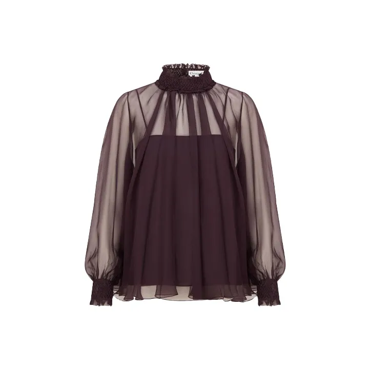 DIOR Quarterly New Products Shirts Women's Purple-0