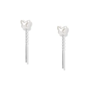 KUMET Sterling Silver Drop Earrings Women's