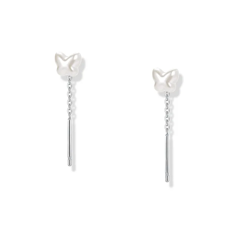 KUMET Sterling Silver Drop Earrings Women's-0