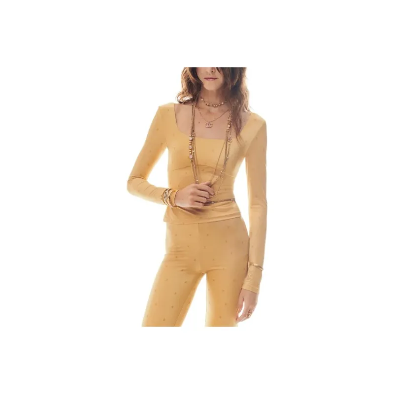 CHANEL T-Shirts Women's Gold-0