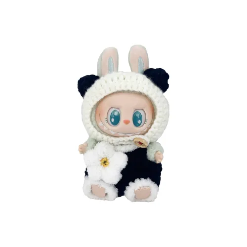 [Modified Doll] POP MART Labubu THE MONSTERS Sitting Party Collection, Confirmed, Panda Party, Cute Hang Tag Box 15cm